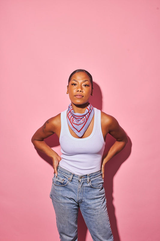 Blue and Rust Road Trip Bandana