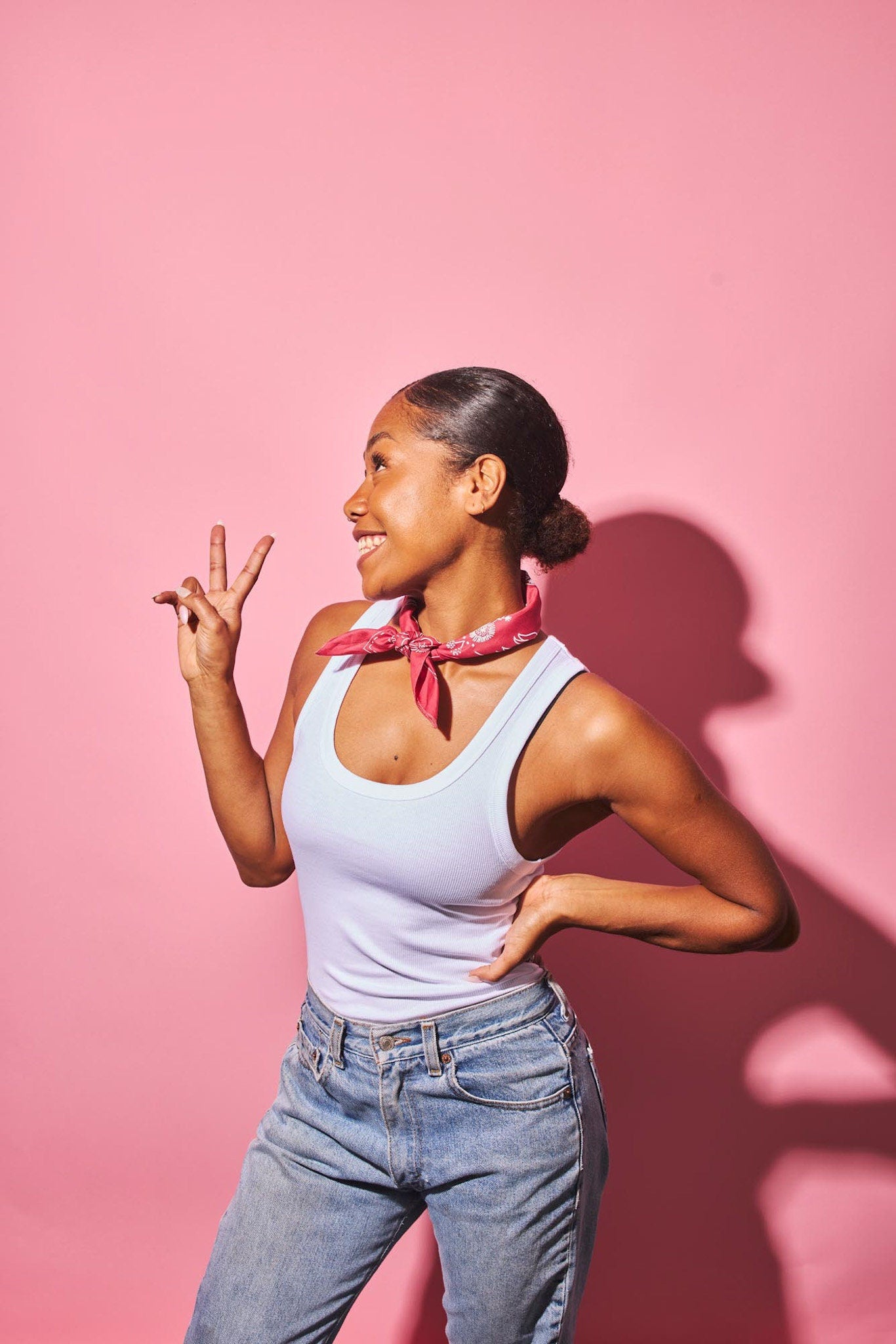 Earthy Red Wildflowers and Wild Horses bandana