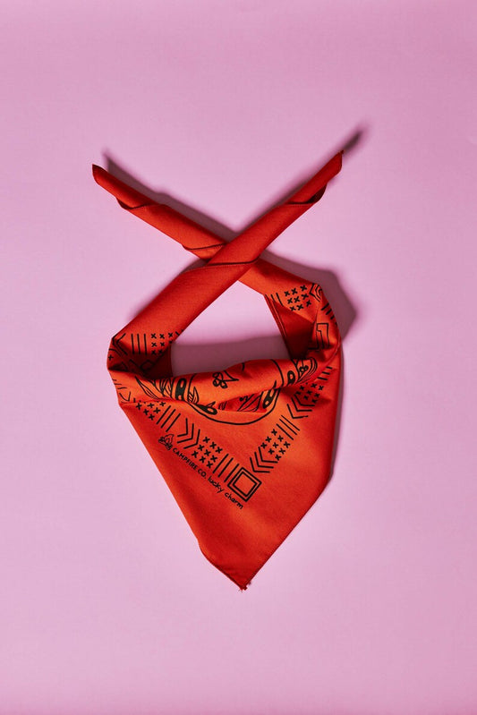 Rust Horseshoe Lucky Charm Bandana