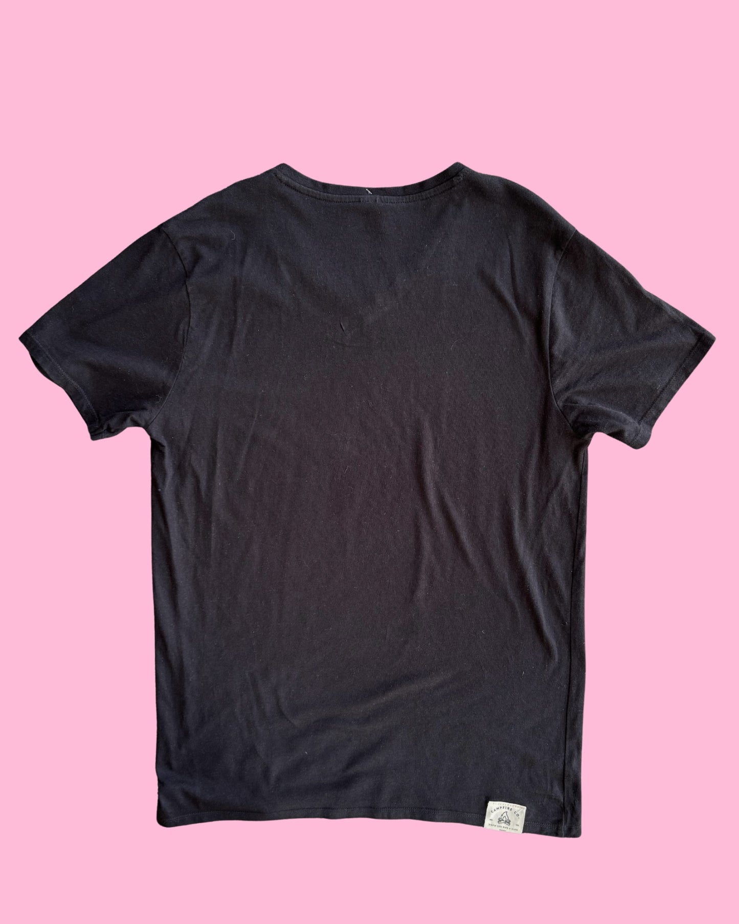Support Live Music & Cowgirls - Vintage Tee - Black V-Neck M