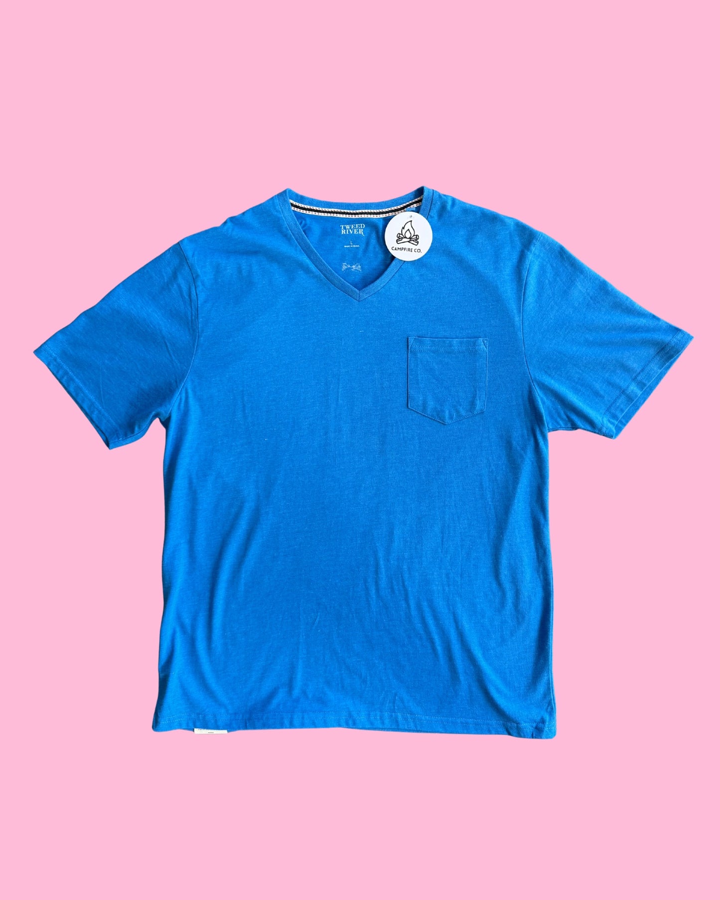 Support Live Music & Cowgirls - Vintage Tee - Blue L