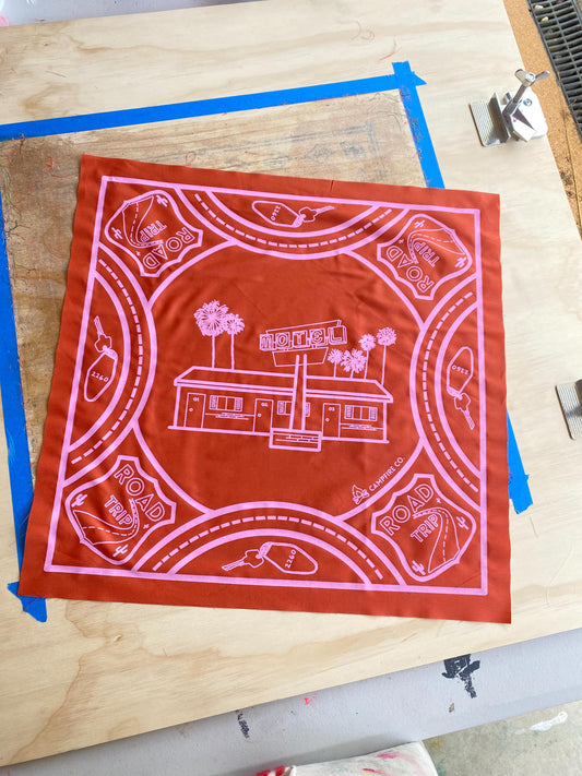 Rust & Pink Road Trip Bandana