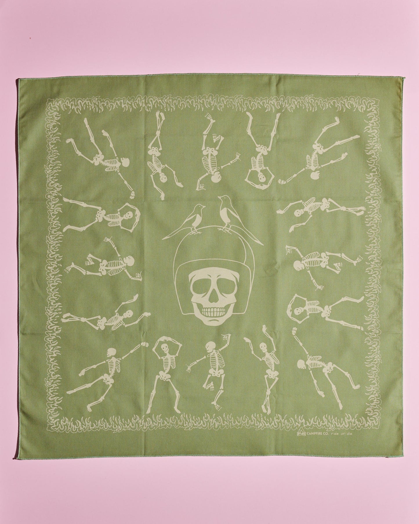 Green Ride or Die Bandana