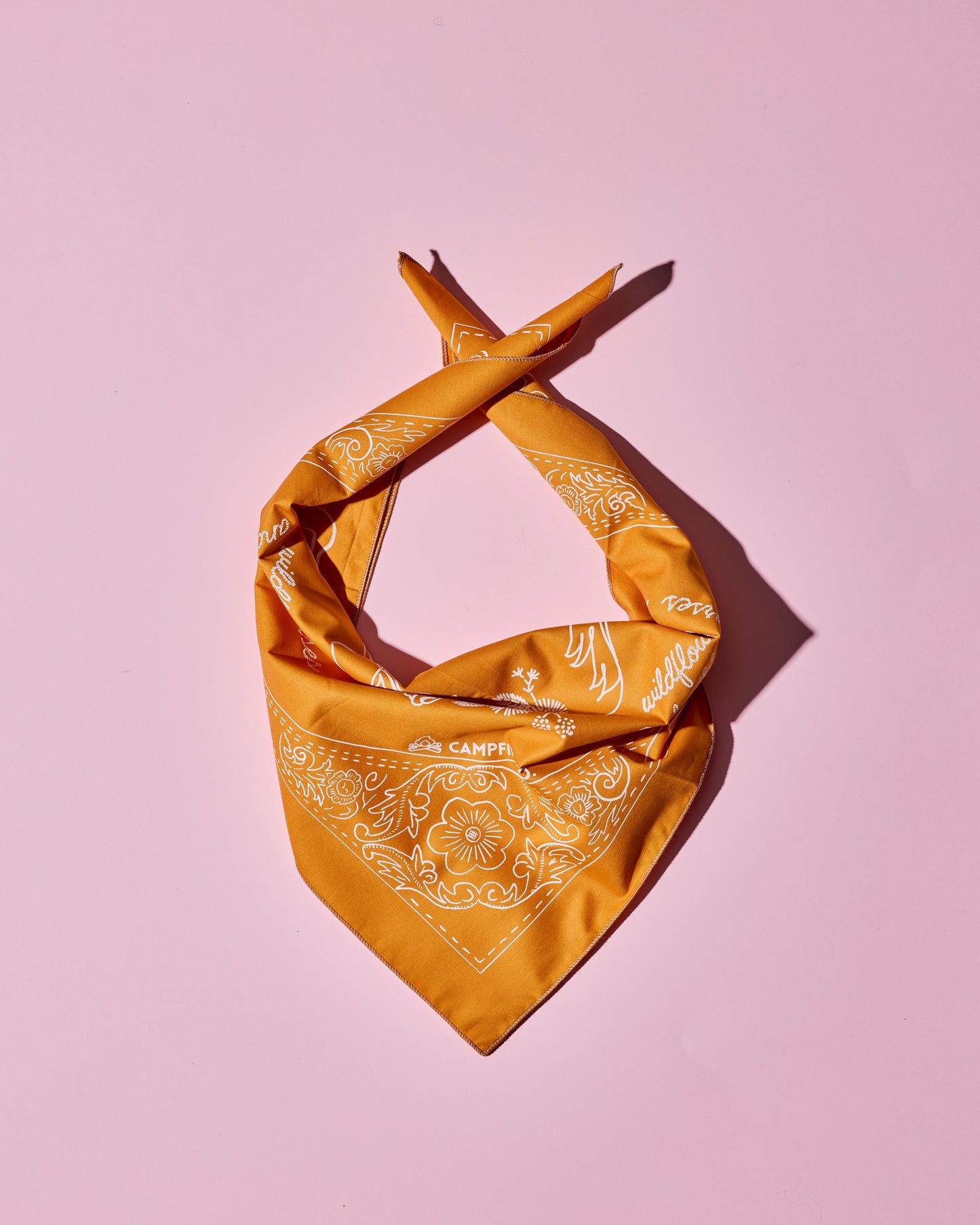 Caramel Wildflowers and Wild Horses bandana