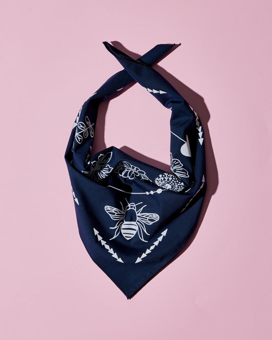 Navy Growing Together Bee Bandana