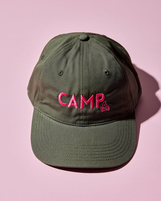 CAMP green Dad cap