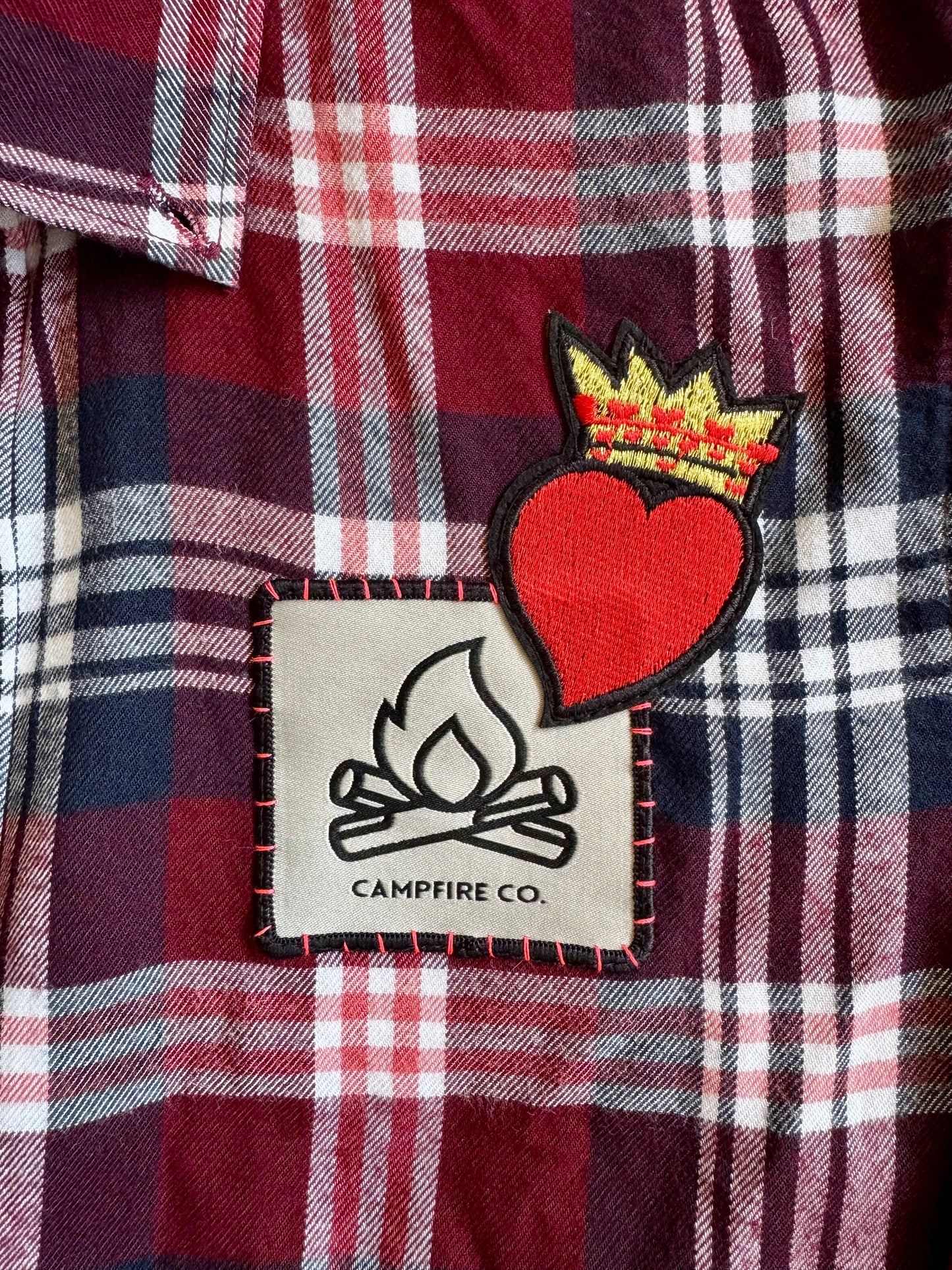 Extra Soft Flannel Check Heart Shirt – Neon Rebel Edition 09