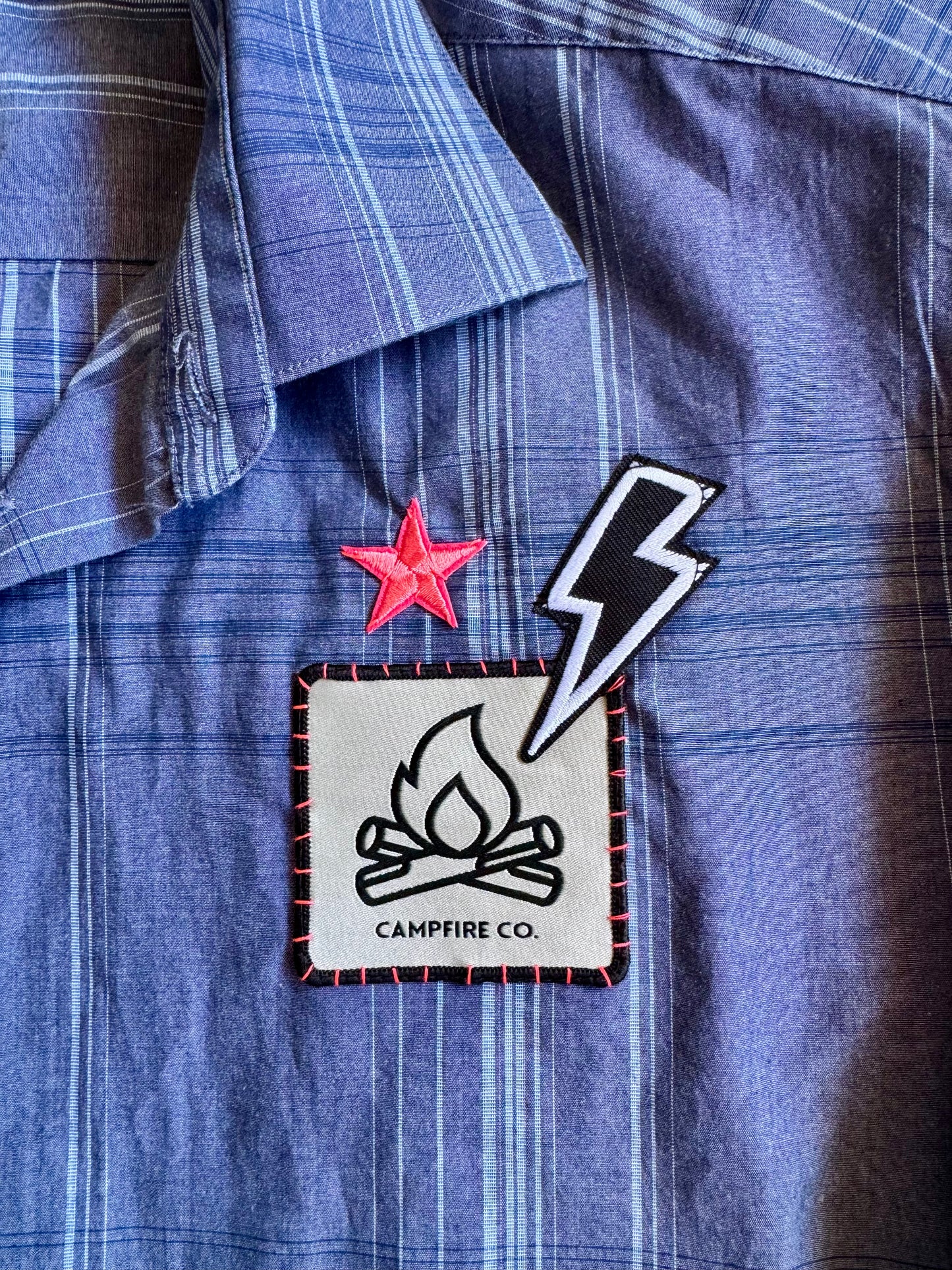 Fine Cotton Check Lightning Shirt – Neon Rebel Edition 08
