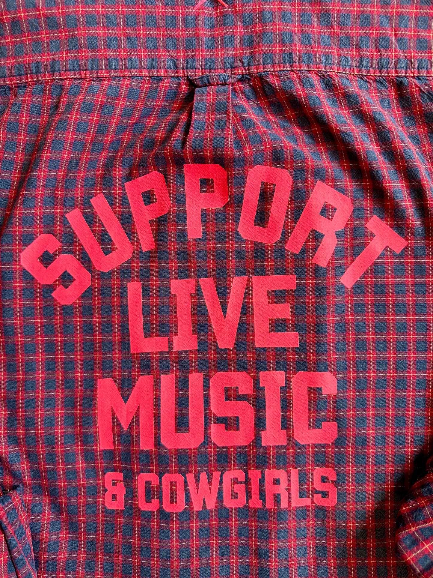 Cotton Checked Sacred Heart Shirt – Neon Rebel Edition 06
