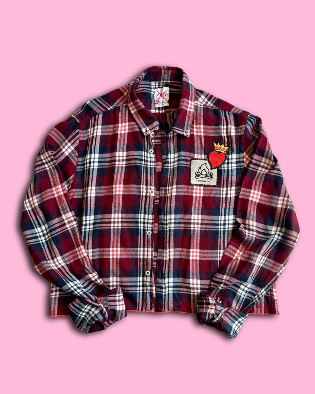 Extra Soft Flannel Check Heart Shirt – Neon Rebel Edition 09