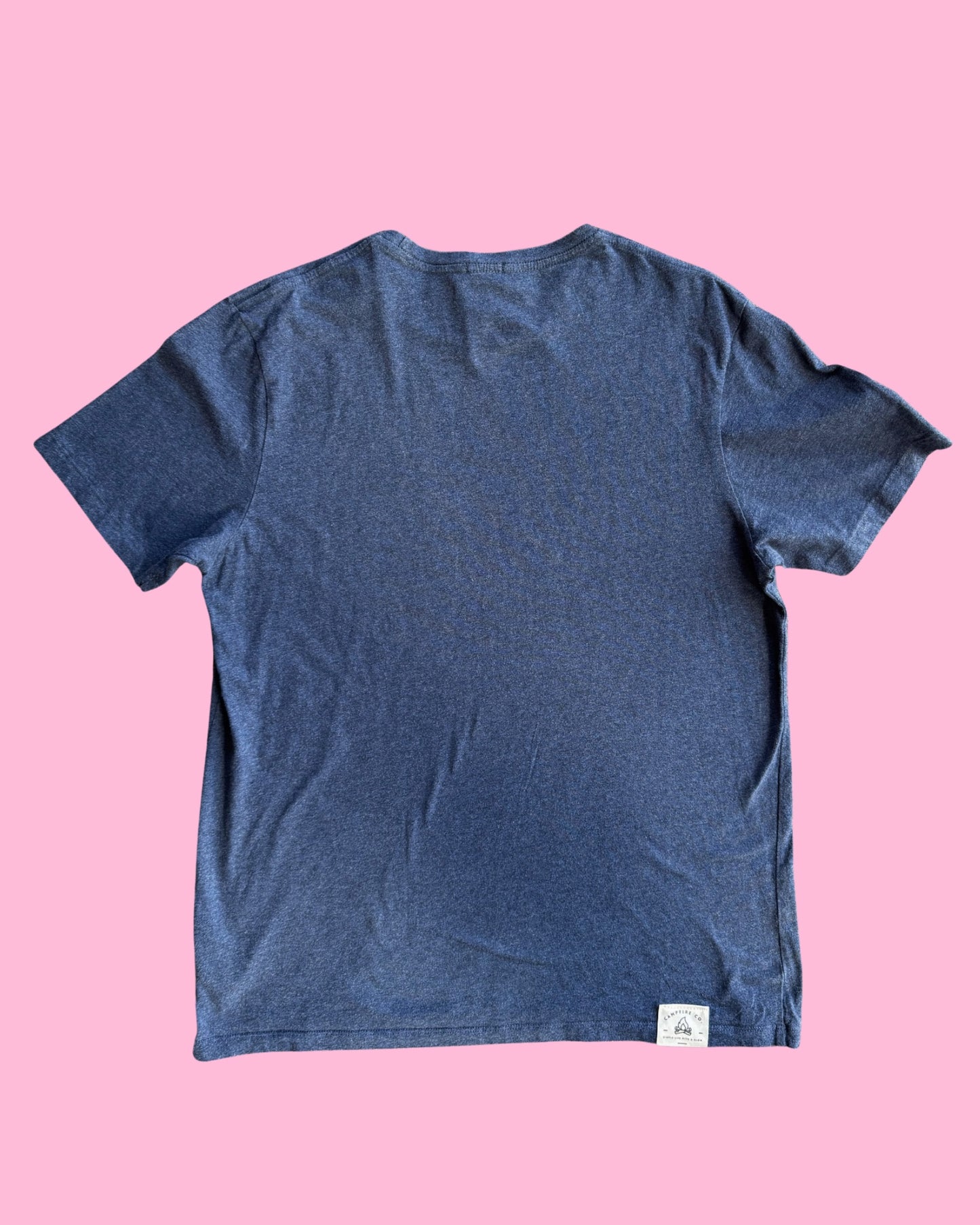 Support Live Music & Cowgirls - Vintage Tee - Dark Blue Marle L
