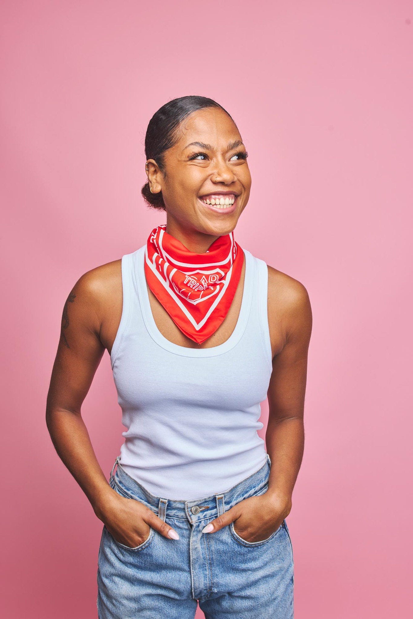 Red & White Road Trip Bandana