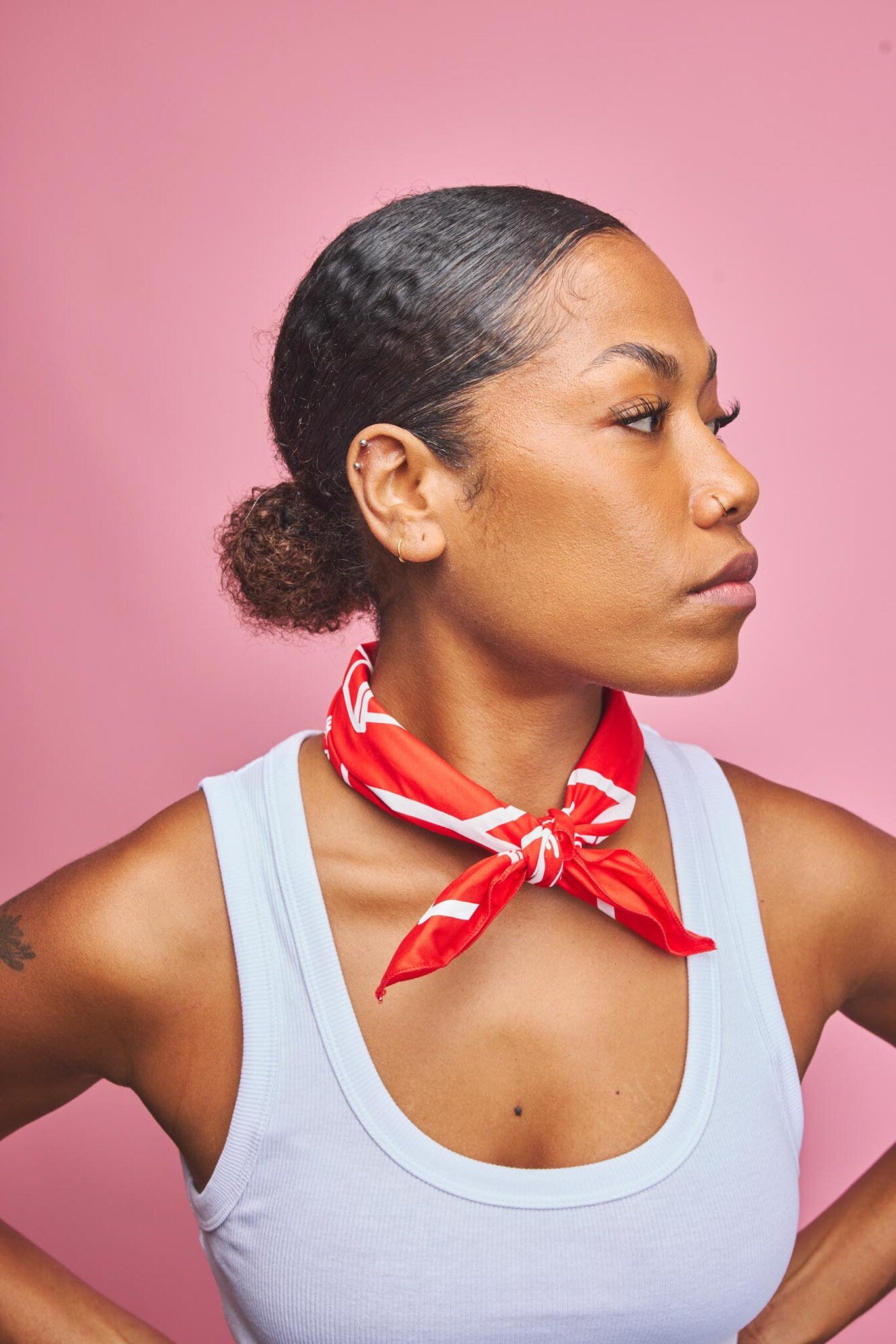 Red & White Road Trip Bandana